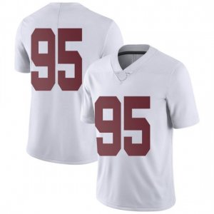 NCAA Youth Alabama Crimson Tide #95 Jack Martin Stitched College Nike Authentic No Name White Football Jersey RS17C63FJ